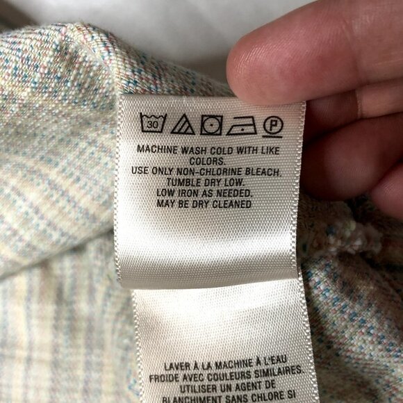 Pilcro and the Letterpress Colorful Striped Button Down Front Skirt Size 10 - Picture 6 of 9